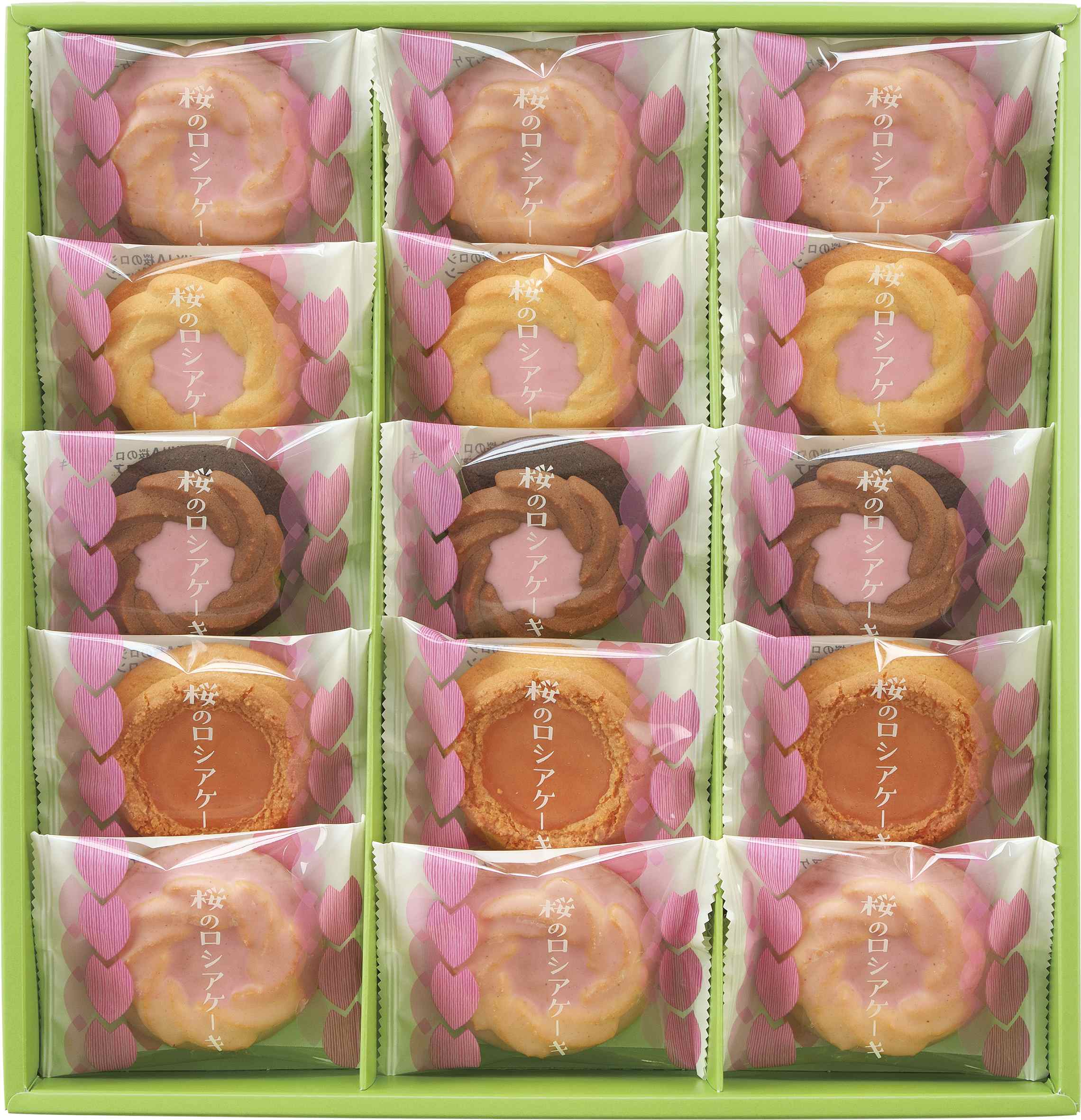 包装済 桜のロシアケーキ SRP-10　手土産　粗品　お祝　お返し　景品　お礼
