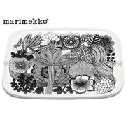 Y) 【マリメッコ】 67845 シイルトラプータルハ プレート 15×12cm ホワイト/ブラック 皿 お皿 食器