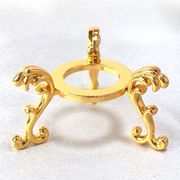 丸玉台　ゴールド　大　約6.5cm　真鍮製　金色　丸玉台座　ディスプレイ　インテリア