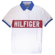 正規品 トミーヒルフィガー メンズ ポロシャツ ( 半袖 ) Tommy Hilfiger Logo Polo （ホワイト）