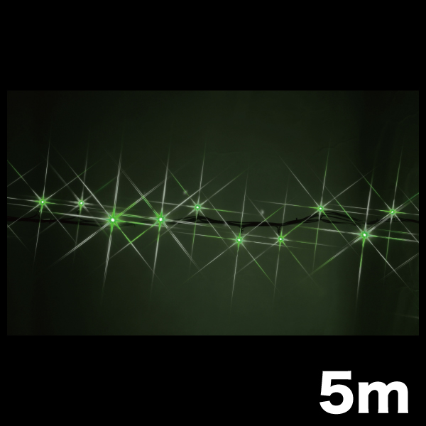LEDストリング ニューハイグレードタイプ 長さ5m 緑