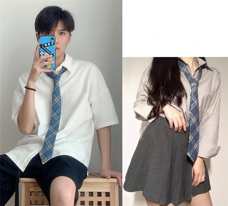 売れ筋カラー追加！韓国ファッション 学院風 学生 男の子 格子縞