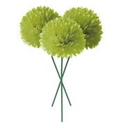 【造花】ピンポンマムピック　グリーン