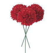 【造花】ピンポンマムピック　レッド