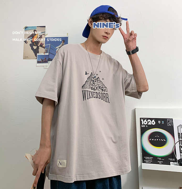 半袖 Tシャツ 夏 新作 韓国スタイル ゆったり 上着 メンズファッション 綿 春夏 トップス メンズ アパレル 香山 株式会社 問屋 仕入れ 卸 卸売の専門 仕入れならnetsea