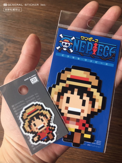 ピクセルワンピース ステッカー ルフィ 新世界ver ミニサイズ Opx010s One Piece ドット絵 グッズ 雑貨 株式会社 ゼネラルステッカー 問屋 仕入れ 卸 卸売の専門 仕入れならnetsea