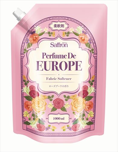 香りサフロン柔軟剤パフュームドヨーロッパ ローズブーケの香り大容量