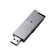 エレコム USBメモリー/USB3.0対応/スライド式/高速/DAU/32GB/ブラック