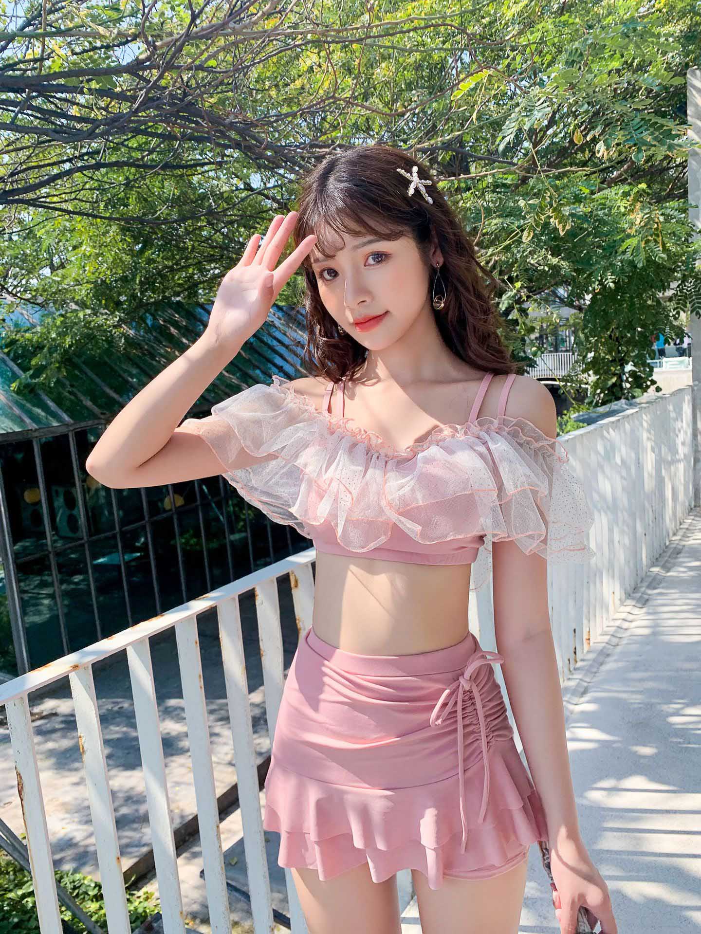 【公式】フジのお歳暮・冬ギフト lilLilly 涼しい ハートシャーリングビキニ S 水着・ラッシュガード