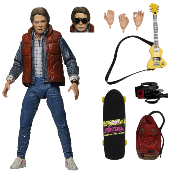 NECA　バックトゥザフューチャー　マーティー　フィギュア　人形　雑貨　玩具 NECA バックトゥザフューチャー 7インチ アクションフィギュア