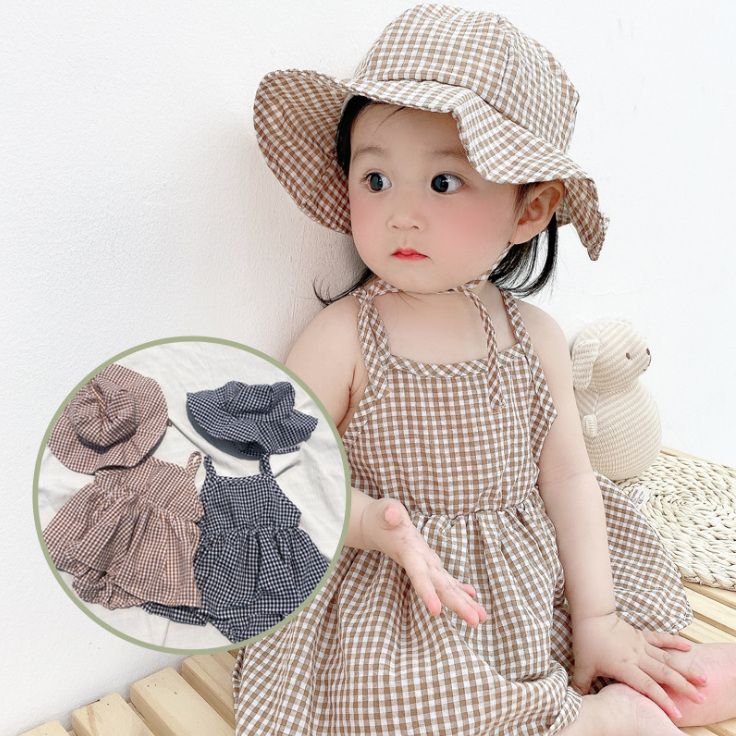 夏 ベビー服 赤ちゃん カバオール 韓国スタイル 半袖 ロンパース 帽子付き ワンピース 女の子 キッズ服
