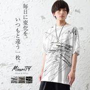 【春夏Tシャツ】落書きデザインビッグTシャツ/MinoriTY