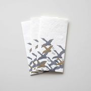 【新登場！伝統技法、型染めで一色ずつ職人が手摺りで製作しました！】手摺り型染め金封 群鶴