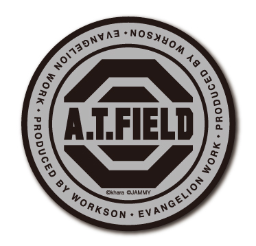 A.T.FIELD ステッカー 丸型 ATロゴ ATF021R 反射素材 エヴァンゲリオン