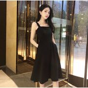 話題の注目アイテム 黒色 ワンピース 夏新作 スカート キャミワンピース 韓国ファッション レディース
