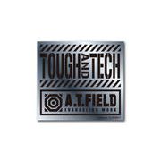 A.T.FIELD ステッカー TOUGH and TECH ATロゴ ATF009S 鏡面 シルバー エヴァンゲリオン