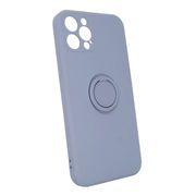 iPhone12Pro スレートブルー スマホケース アイフォン iPhoneシリーズ シリコン リングケース