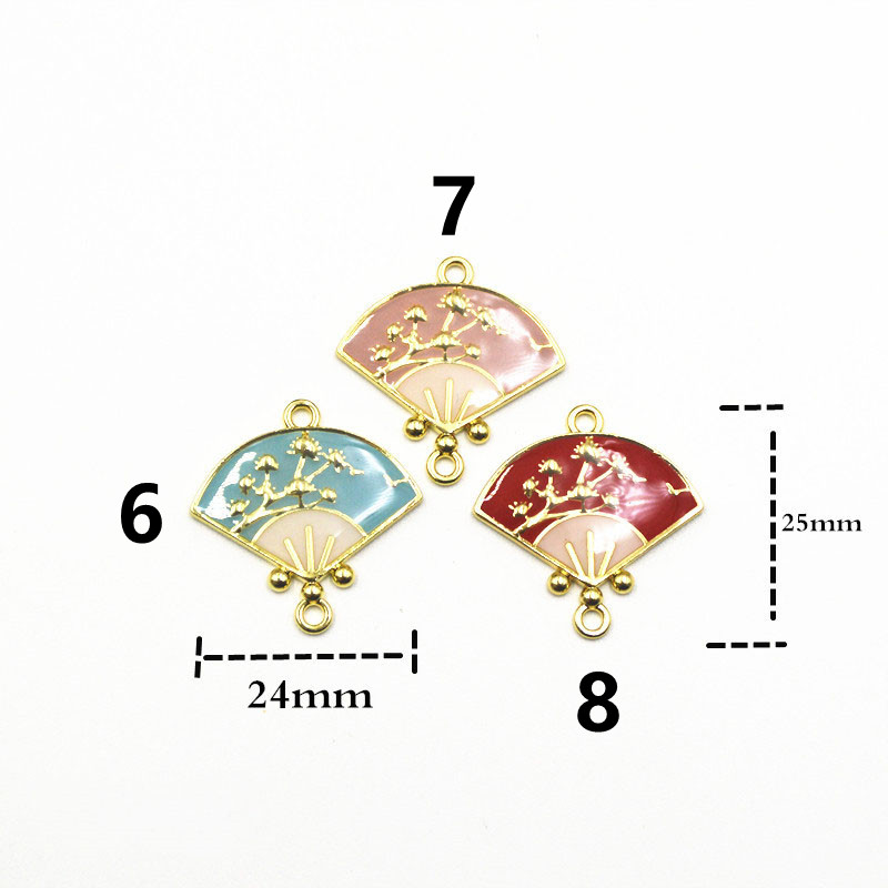 HM　ファスナーチャーム　ジップアクセサリー　ゴールド　扇子　和小物 HM ファスナーチャーム ジップアクセサリー ゴールド 扇子 和小物