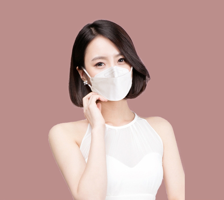 3D 高品質 4層マスク マスク 韓国　口紅がつきにくい 柳葉型  不織布マスク 魚型　使い捨てマスク 16色