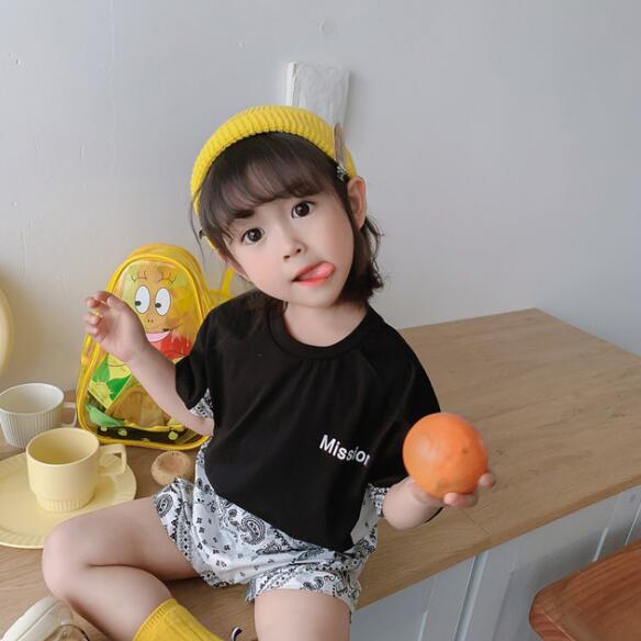 キッズ　男の子/女の子　夏　子供服　Tシャツ＋パンツ　2点セット　韓国風　ファッション