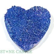 ☆原石一点物☆【原石】ハート型 オーロラクラスター (コバルトブルー) (ヒマラヤ産) No.02