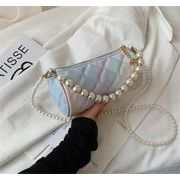 百掛け ショルダーバッグ ファッション 真珠 小さい新鮮な 脇カバン カジュアル