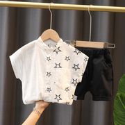 【2点セット】新作 子供服  ベビー服  アパレル   半袖    シャツ +   ショットパンツ  男の子