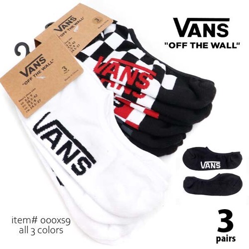 バンズ【VANS】靴下 3足セット くるぶし丈 アンクルソックス VN000XS9