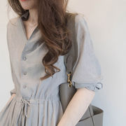 春も使える 限定SALE 韓国ファッション ワンピース 気質 ロングスカート sweet系 ビッグネーム