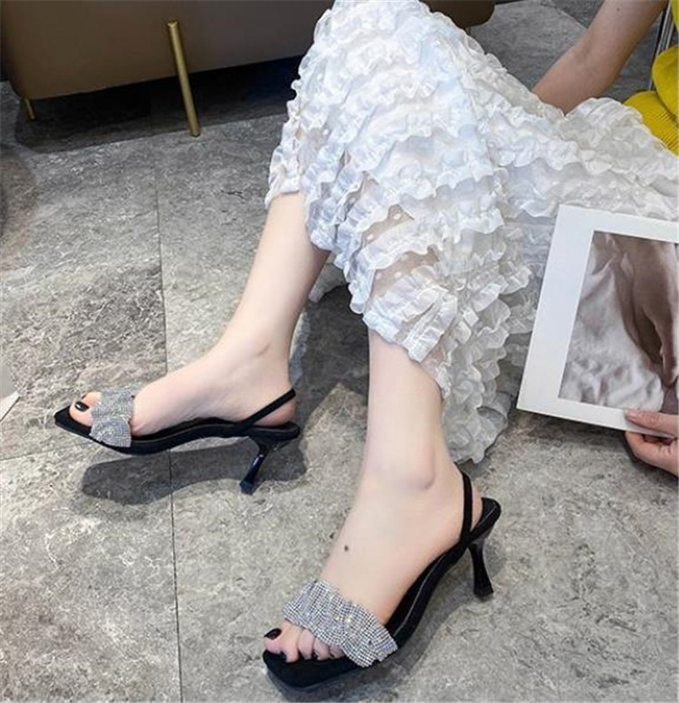 韓国ファッション SEXY ゆったり 履き心地抜群 パンプスラインストーン