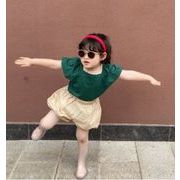 【2点セット】新作 子供服  ベビー服  アパレル   半袖  tシャツ+カジュアルパンツ    女の子