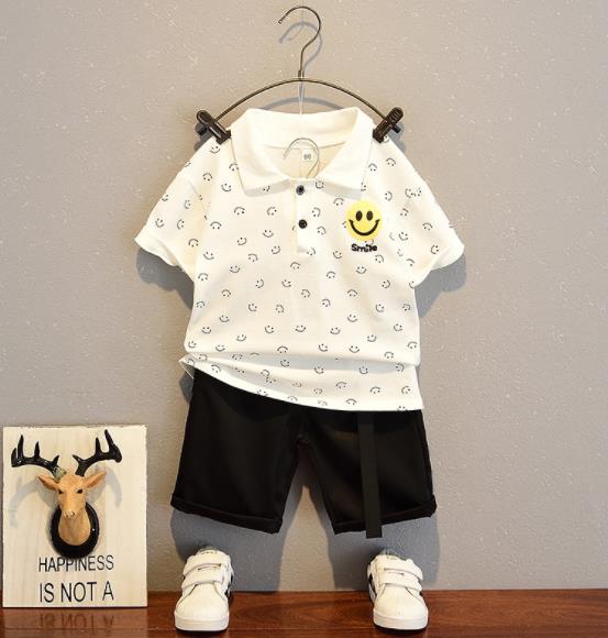 【2点セット】新作 子供服  ベビー服  アパレル    半袖  tシャツ+ショットパンツ   男の子