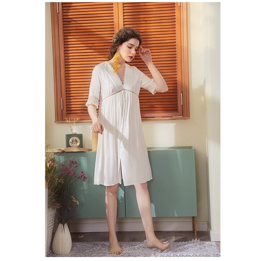 ネグリジェ ワンピース パジャマ ルームウェア 春 夏 ロングワンピース ワンピパジャマ アパレル 個人事業主 グッズワン 問屋 仕入れ 卸 卸売の専門 仕入れならnetsea