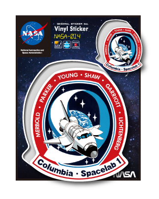 NASAステッカー Columbia ロゴ エンブレム 宇宙 スペースシャトル NASA014 グッズ
