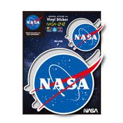 NASAステッカー NASA ホワイト ミートボール ロゴ エンブレム 宇宙 スペースシャトル NASA040