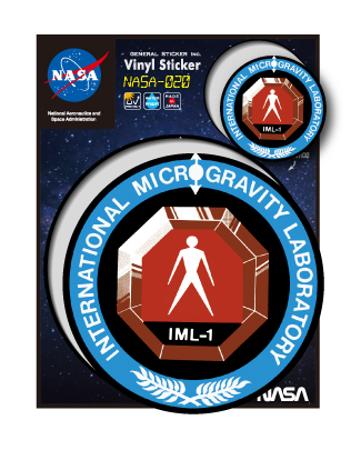 NASAステッカー IML-1 ロゴ エンブレム 宇宙 スペースシャトル NASA020 グッズ
