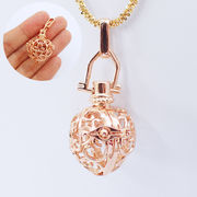 カゴパーツ【25.香水瓶型】 1個 透かしパーツ アロマ ペンダントトップ ハンドメイド チャーム