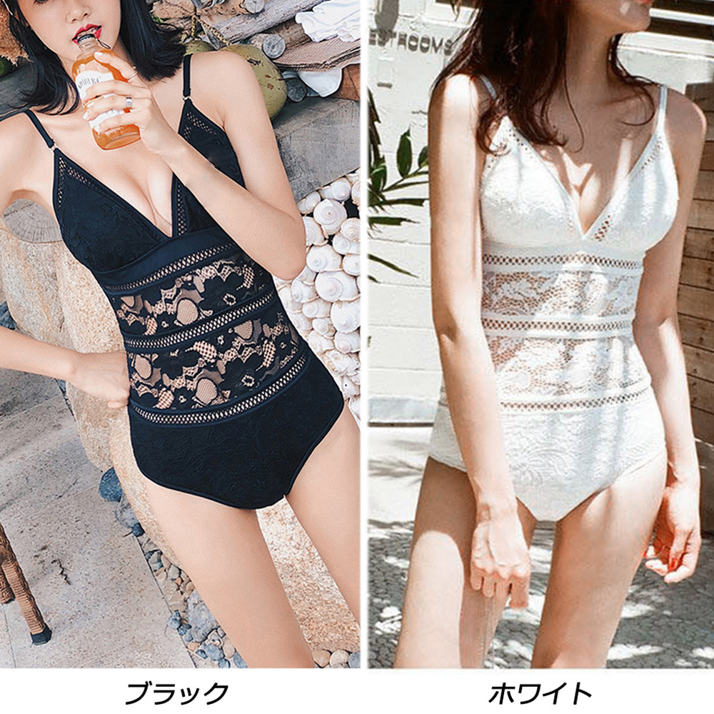 モノキニ 水着 体型カバー ワンピース 花柄レース 透かし 水着 レディース ビキニ セクシー 即納 アパレル 盛煌商事 株式会社 問屋 仕入れ 卸 卸売の専門 仕入れならnetsea