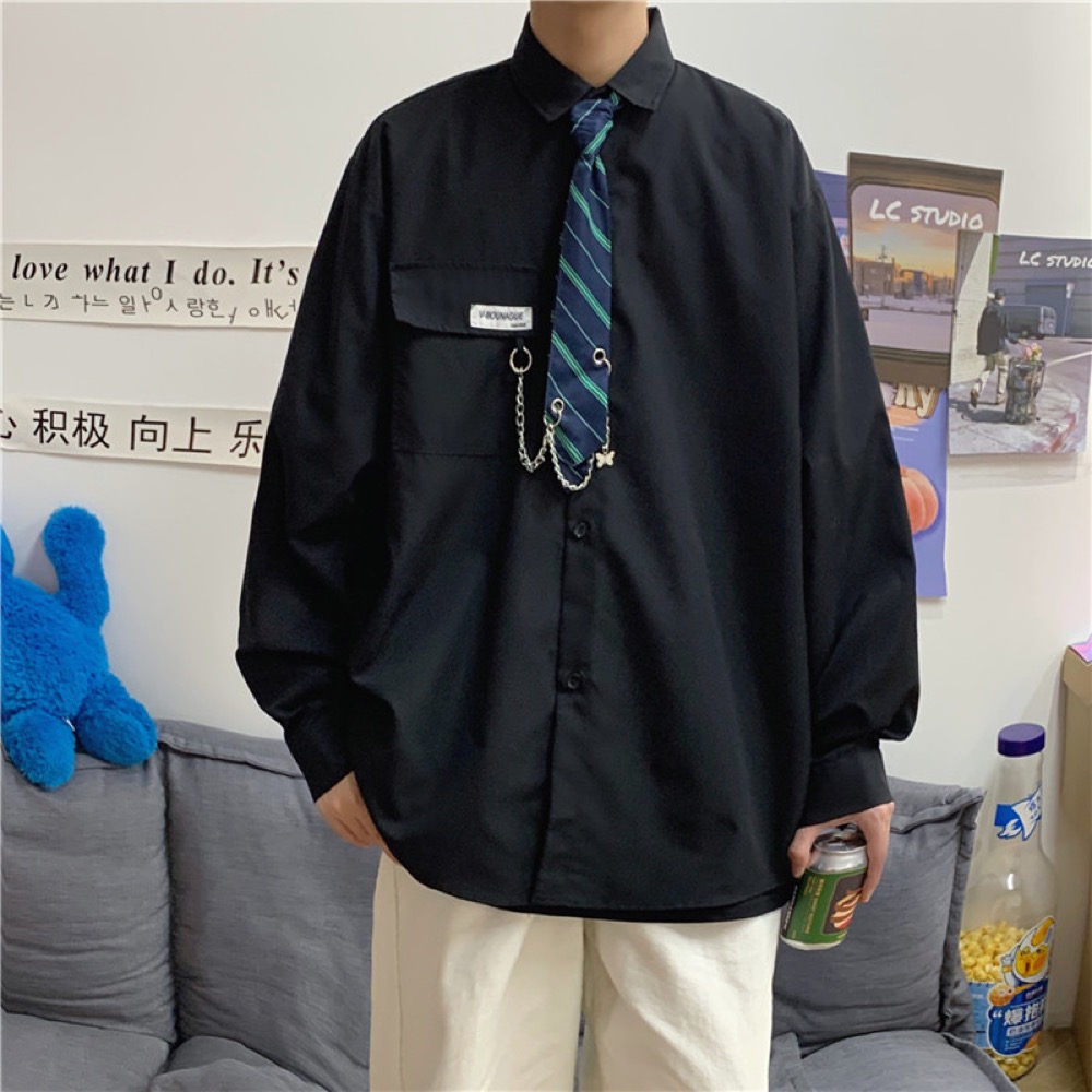 トップス シャツ 長袖 シンプル リラックス 春夏新作 ゆったり メンズ 韓国ファッション Www Watsons Biz Id
