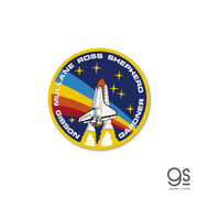 NASA ミニステッカー シャトル エンブレム 宇宙 スペースシャトル ステッカー NASA044 gs 公式 グッズ