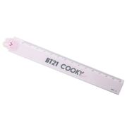 【定規】BT21 ダイカットマスコット付き14cm定規 COOKY