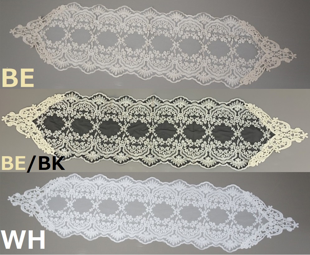 レーステーブルセンター ヨーロピアンレース テーブルセンター46×117cm