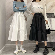 【2021秋冬新作】大人気 ファッション 韓国 レーディス　Aライン　リボン　スカート