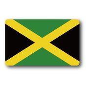 SK215 国旗ステッカー ジャマイカ JAMAICA 100円国旗 旅行 スーツケース 車 PC スマホ