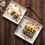 INSスタイル 大人気 家庭用品 セラミック 皿 アイデア 個性 小さい新鮮な 洋皿 寿司皿