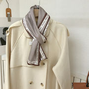 スカーフ　秋冬　多機能　ビンテージ　韓国ファッション　チェック柄　155x17cm
