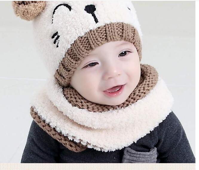 ベビーハット 女の赤ちゃん　ウール帽子 6ヶ月-2歳　子供 ニット帽