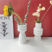 フラワーアレンジメント 水耕栽培 リビングルーム 装飾 シンプル セラミック 花瓶