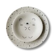 【8月入荷予定】【日本製】Mogu Mogu Lunch ハリネズミ プレートペア  7-2099