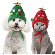 秋冬新作 ペット用品 犬用 猫用 ネコ雑貨 帽子 クリスマス